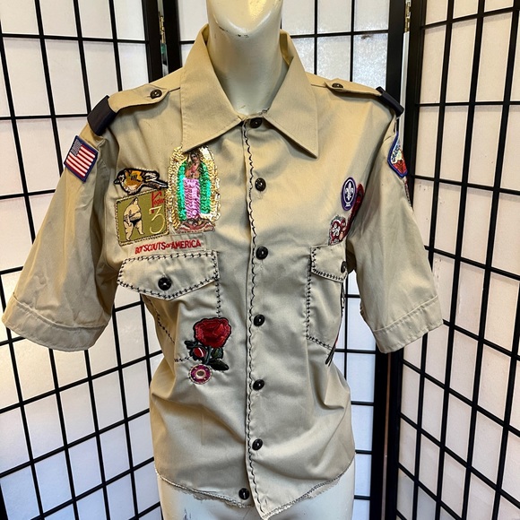 Reconstructed Boy Scout Shirt - Picture 1 of 5